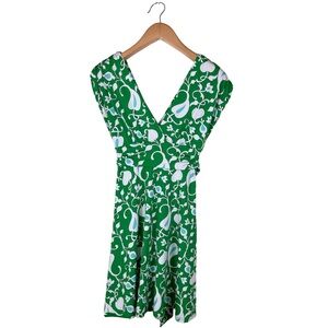 Vintage Y2K Hypnotix Green Floral Babydoll Dress Women’s Size Medium Retro Mod